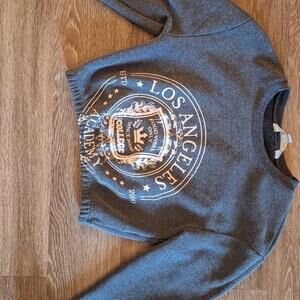 Los Angeles Academy Cropped Sweatshirt - Good Vibes Only